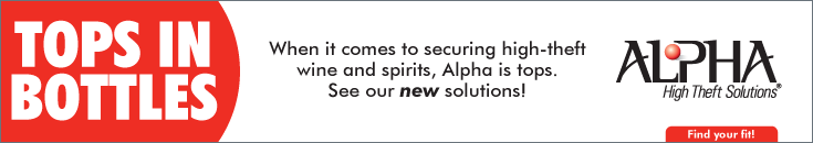 Tops in Bottles - When it comes to securing high-theft wine and spirits, Alpha is tops. See our new solutions! Alpha High Theft Solutions. Find your fit!